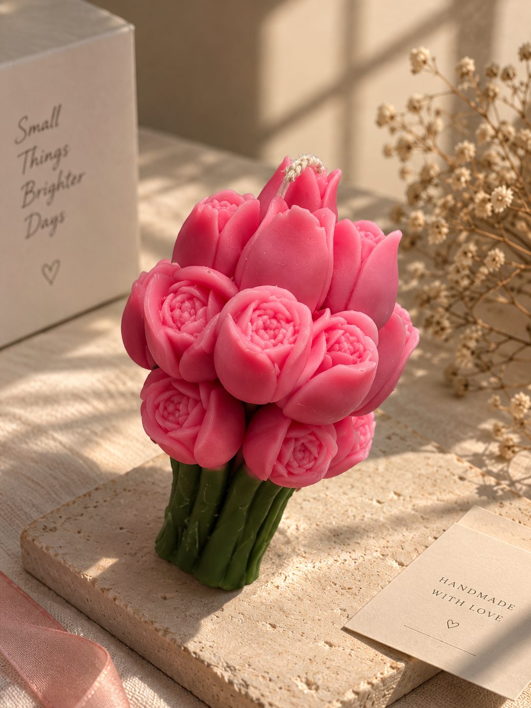 Tulip Bouquet organic soy wax candle