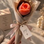 Coral Tulip Mini Bouquet