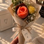 Coral Tulip Mini Bouquet